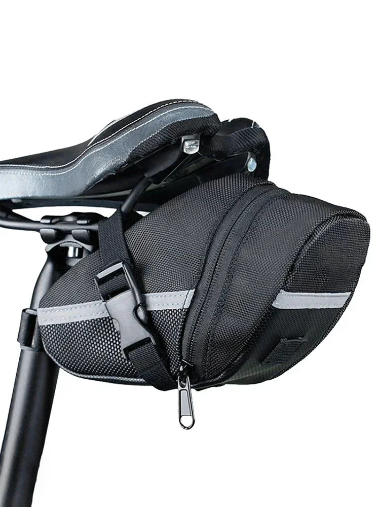 Sac de Selle Vélo Étanche en Nylon — Compartiment Outils VTT — Fixation Rapide — Léger & Résistant — Accessoire Essentiel Cycliste