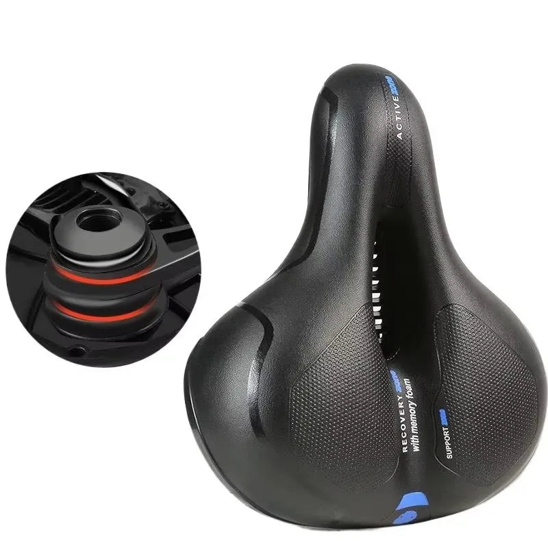 SELLE VÉLO “HOLLOW BREATHABLE” — CONFORT MAX POUR HOMMES & FEMMES — ABSORPTION DES CHOCS — IDÉALE POUR “BIG BUTT” — VTT • ROUTE • VILLE