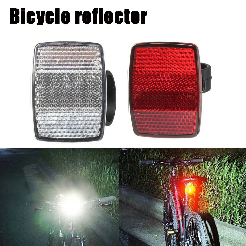 Kit Réflecteurs Vélo Avant & Arrière — Blanc + Rouge