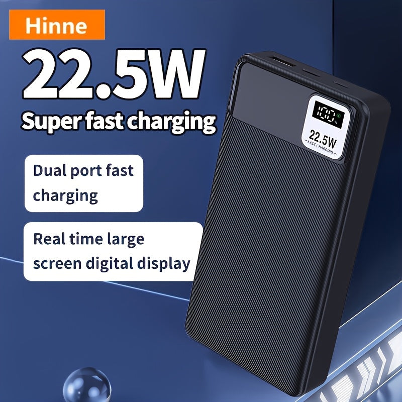 BATTERIE 10 000 / 20 000 mAh — CHARGE RAPIDE 22W • AFFICHAGE LED • 3 PORTS (USB / TYPE-C / MICRO) — IDÉALE VOYAGE • URGENCE • OUTDOOR