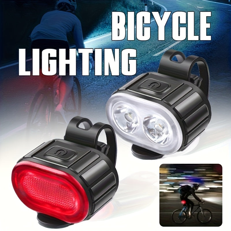 KIT PHARE + FEU ARRIÈRE VÉLO MACROCOSM — USB RECHARGEABLE