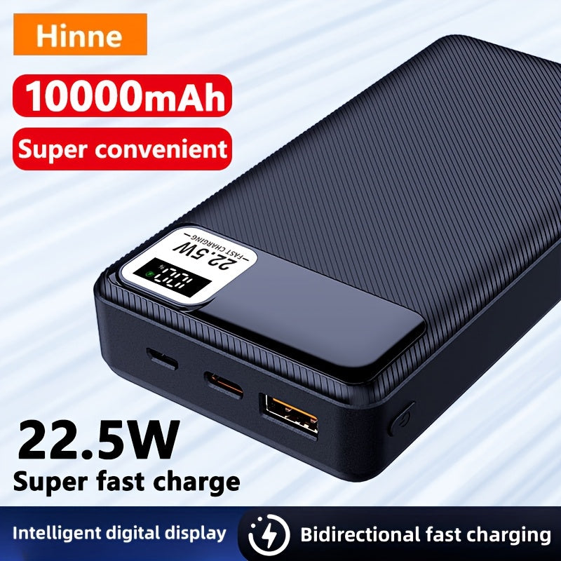 BATTERIE 10 000 / 20 000 mAh — CHARGE RAPIDE 22W • AFFICHAGE LED • 3 PORTS (USB / TYPE-C / MICRO) — IDÉALE VOYAGE • URGENCE • OUTDOOR